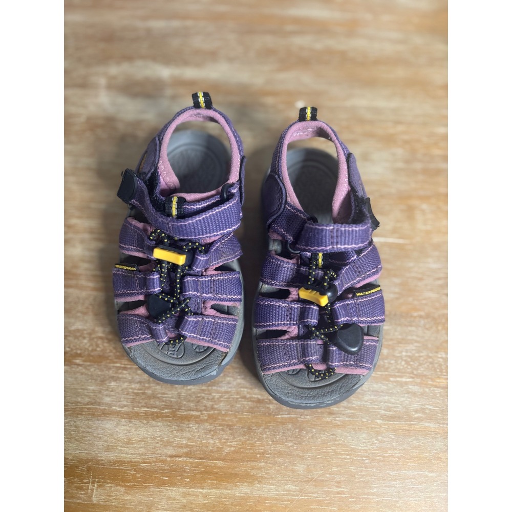 Keen Newport H2 Kids Sandals Purple Pink Waterproof Hiking Shoes Size 8 Toddler
